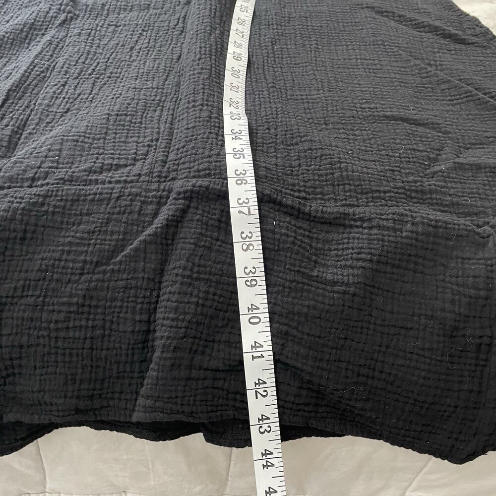 Bobi Los Angeles Cotton Gauze Strappy Midi Dress Black Size Large Beach Coastal - Picture 4 of 7